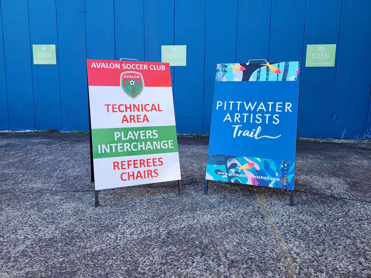 A-frame displays